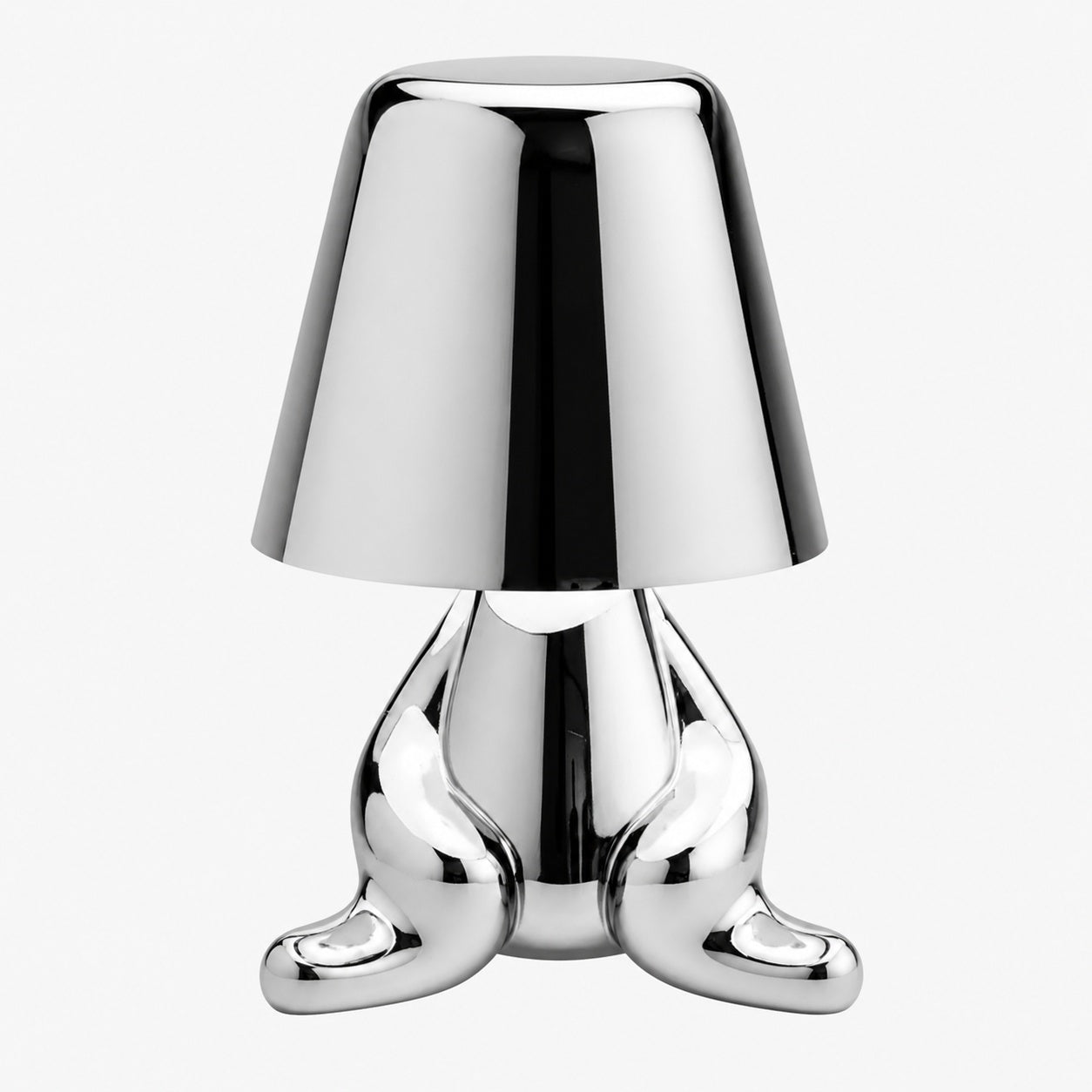 Aurabrova Rechargeable Human Figure Table Lamp – Modern Aluminium Lamp for Living Room