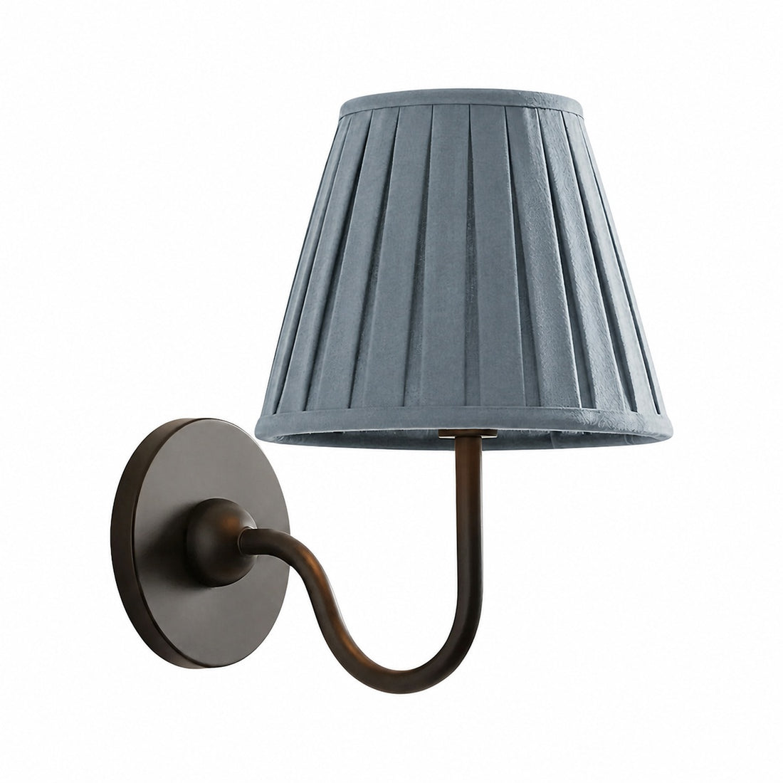 Luvora Vintage Pleated Shade Wall Lamp - Modern Brass Linen Wall Lighting