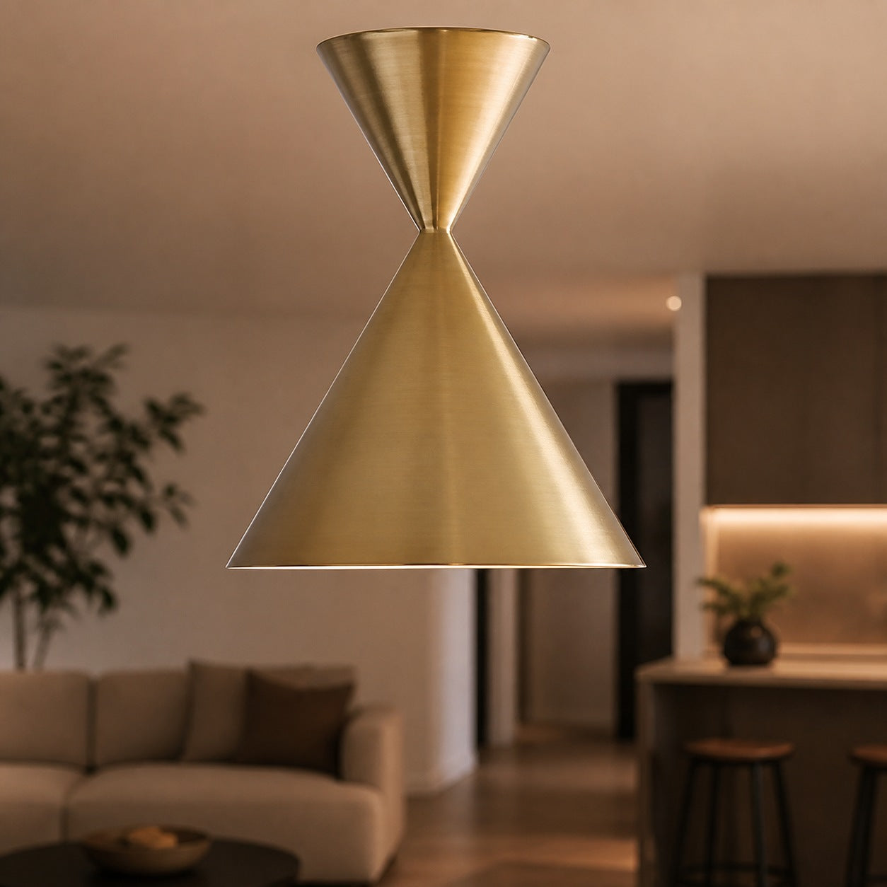Brivana Semi-Flush Ceiling Light - Modern Home Lighting