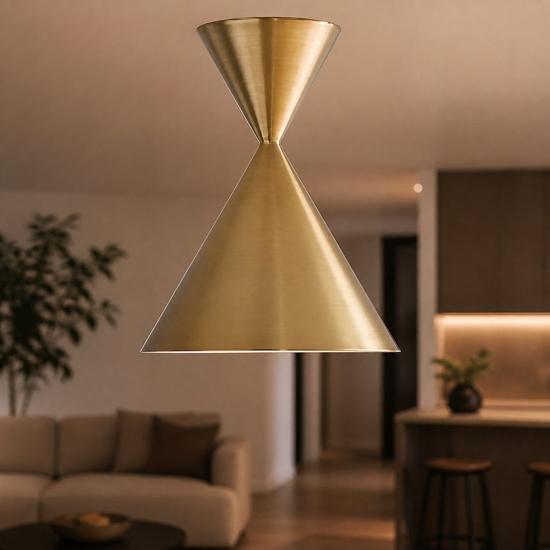 Brivana Semi-Flush Ceiling Light - Modern Home Lighting