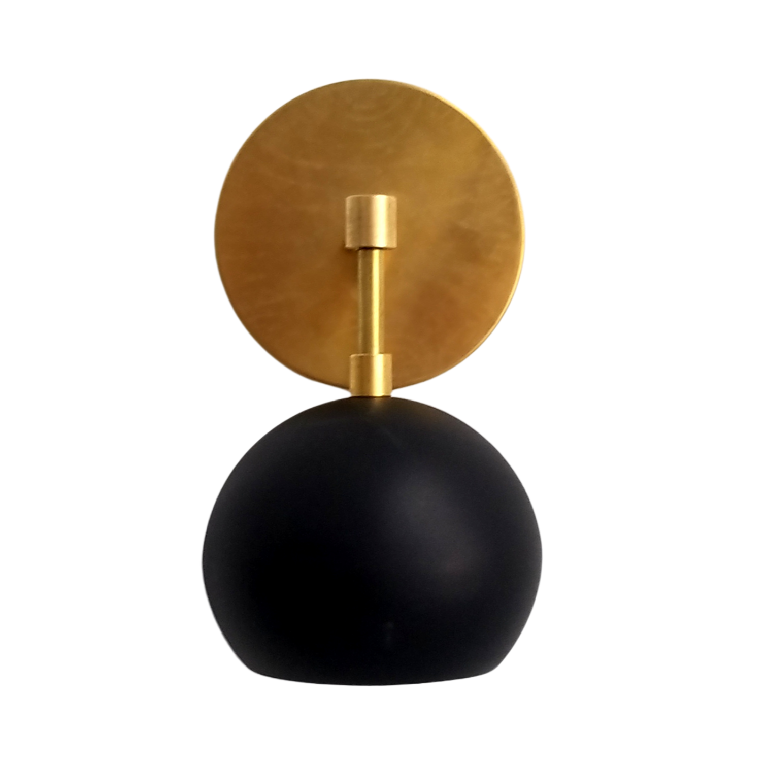 Soft Lighting Matte Black Wall Globe Sconce