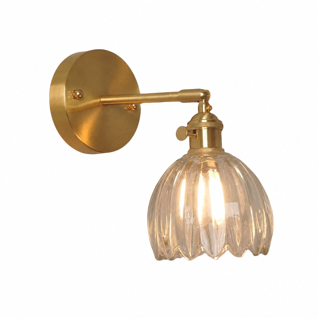 Blossix Floral Tulip Wall Sconce – Modern Wall Lamp Metal Base for Home Interior Lighting N64