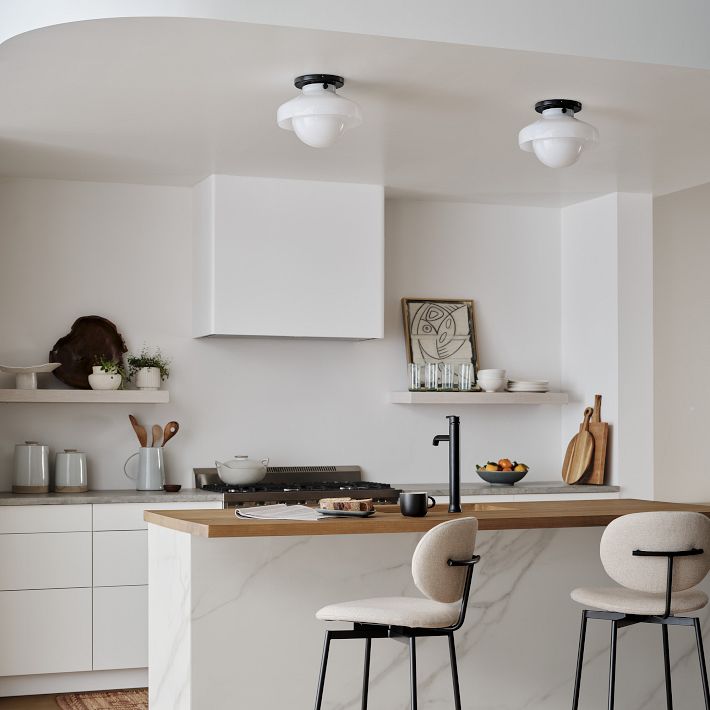 Hanton Modern Flush Mount Ceiling Light - Metal Minimalist Fixture for Home