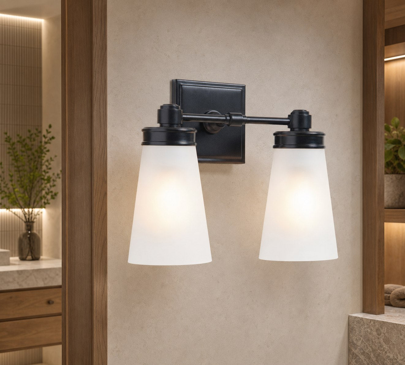 Derlina Wall Sconce Light - Zinc Alloy with Glass Shade in Modern Finishes