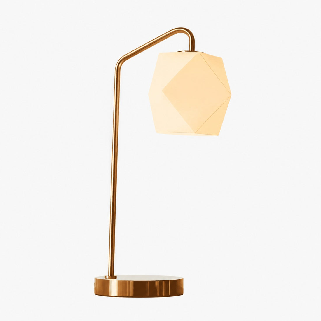 Talvior Luminous Geometric Faceted Glass Table Lamp