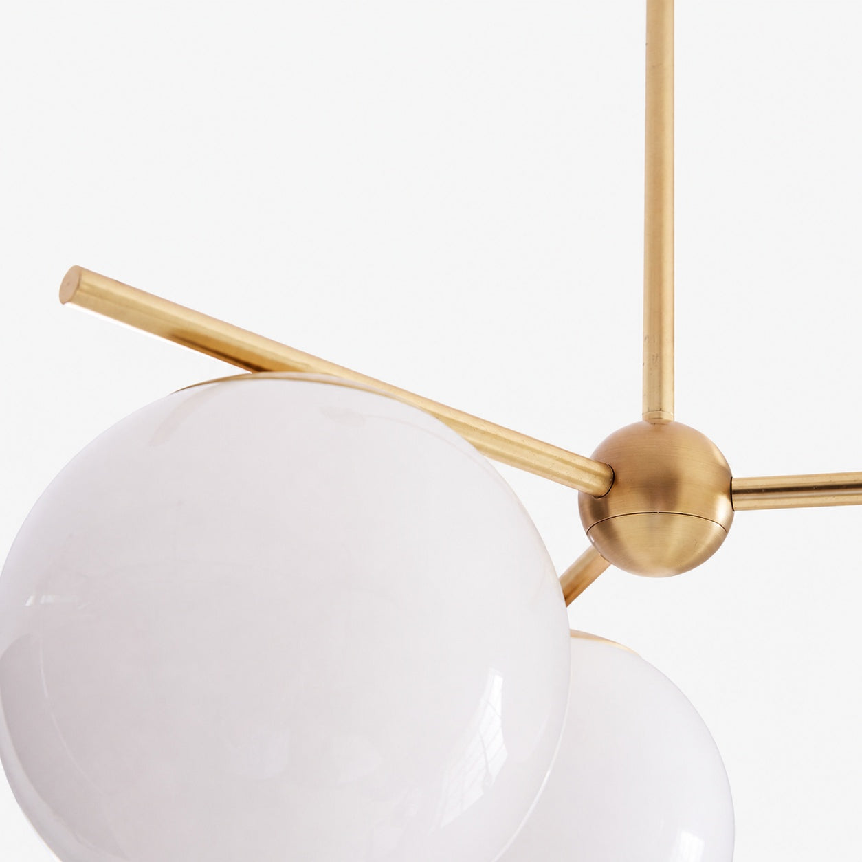 Alessora Brass Milk Glass Chandeliers- Great for Covered Outdoor Areas