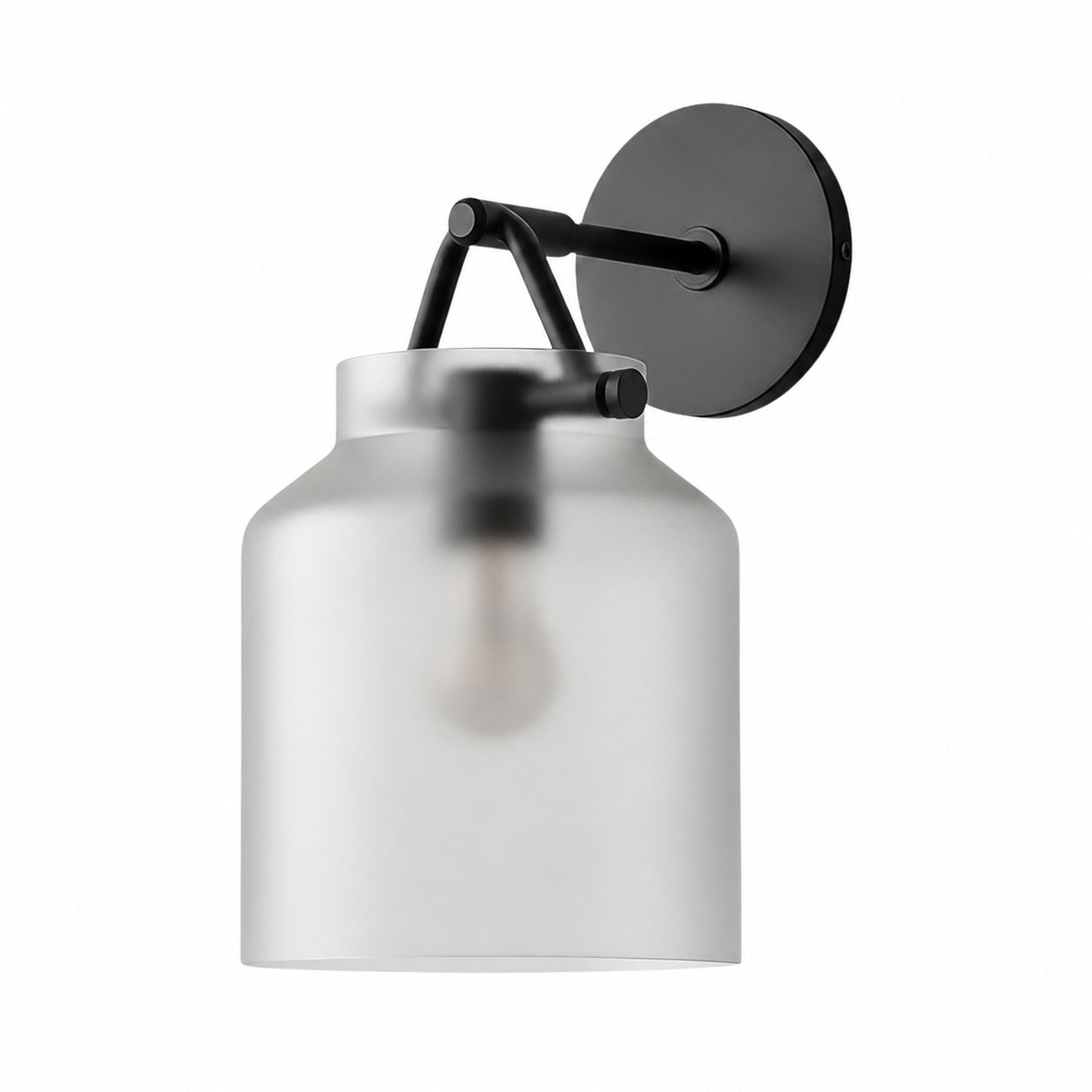 Hanton Modern Minimalist Brass and Glass Sconce – Damp Rated for Bathrooms