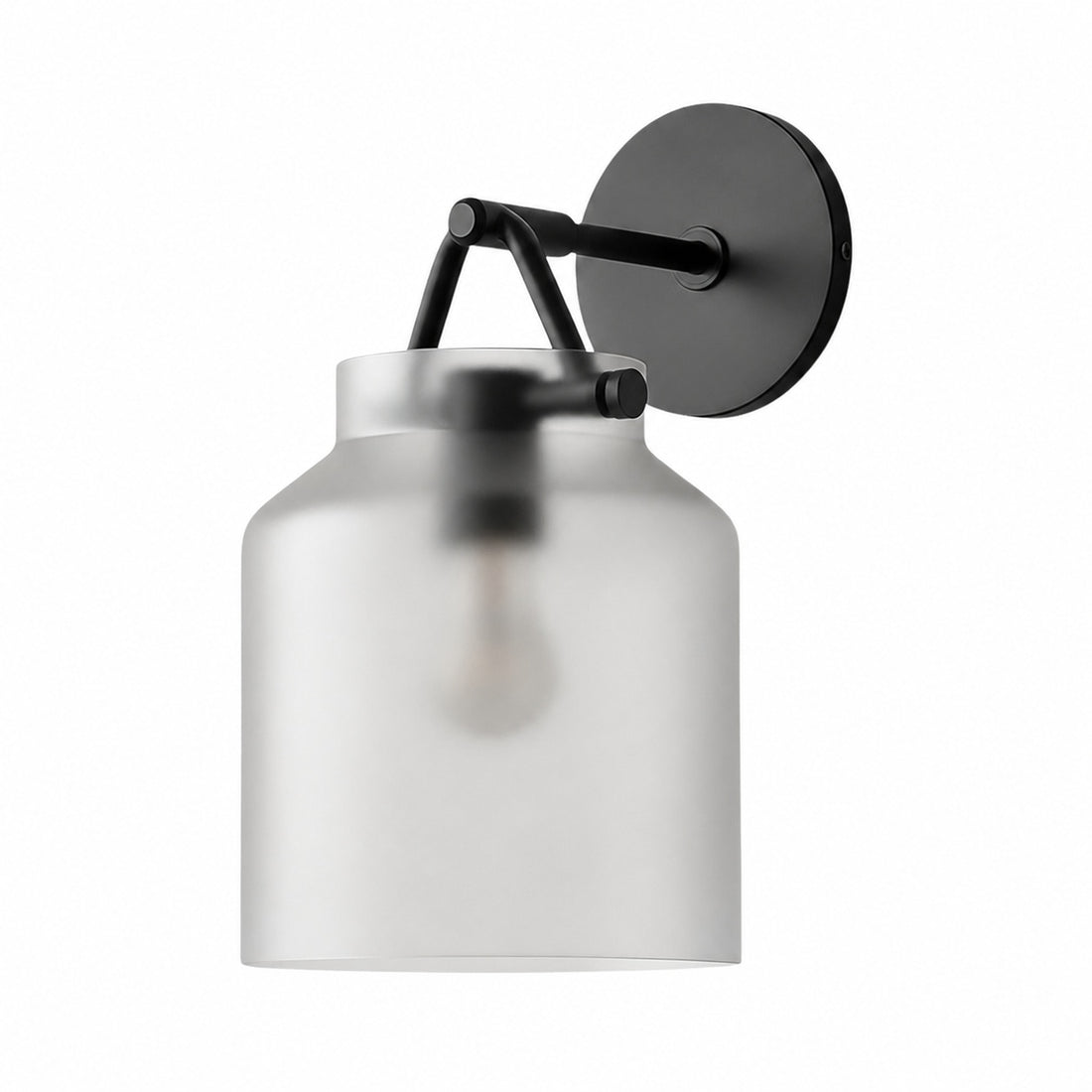 Hanton Modern Minimalist Brass and Glass Sconce – Damp Rated for Bathrooms