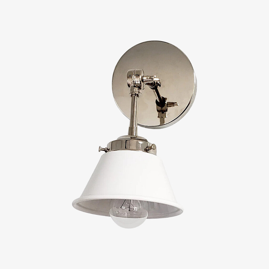 Modern Cone With Elegant Swivel Mechanism Brass Wall Lamp