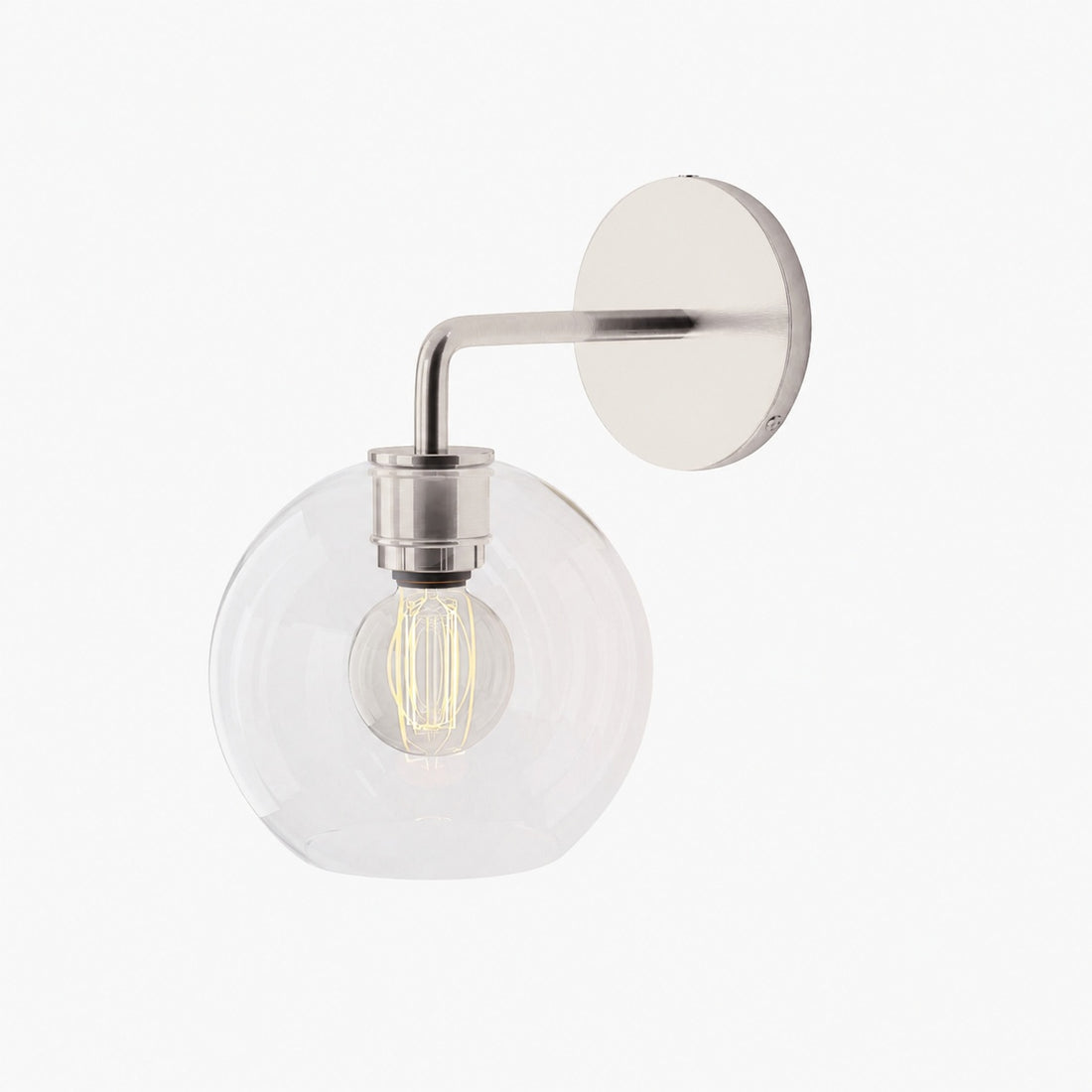 Selvion Artistic Globe Sconce Light - Handcrafted Glass Sculptural Wall Fixture