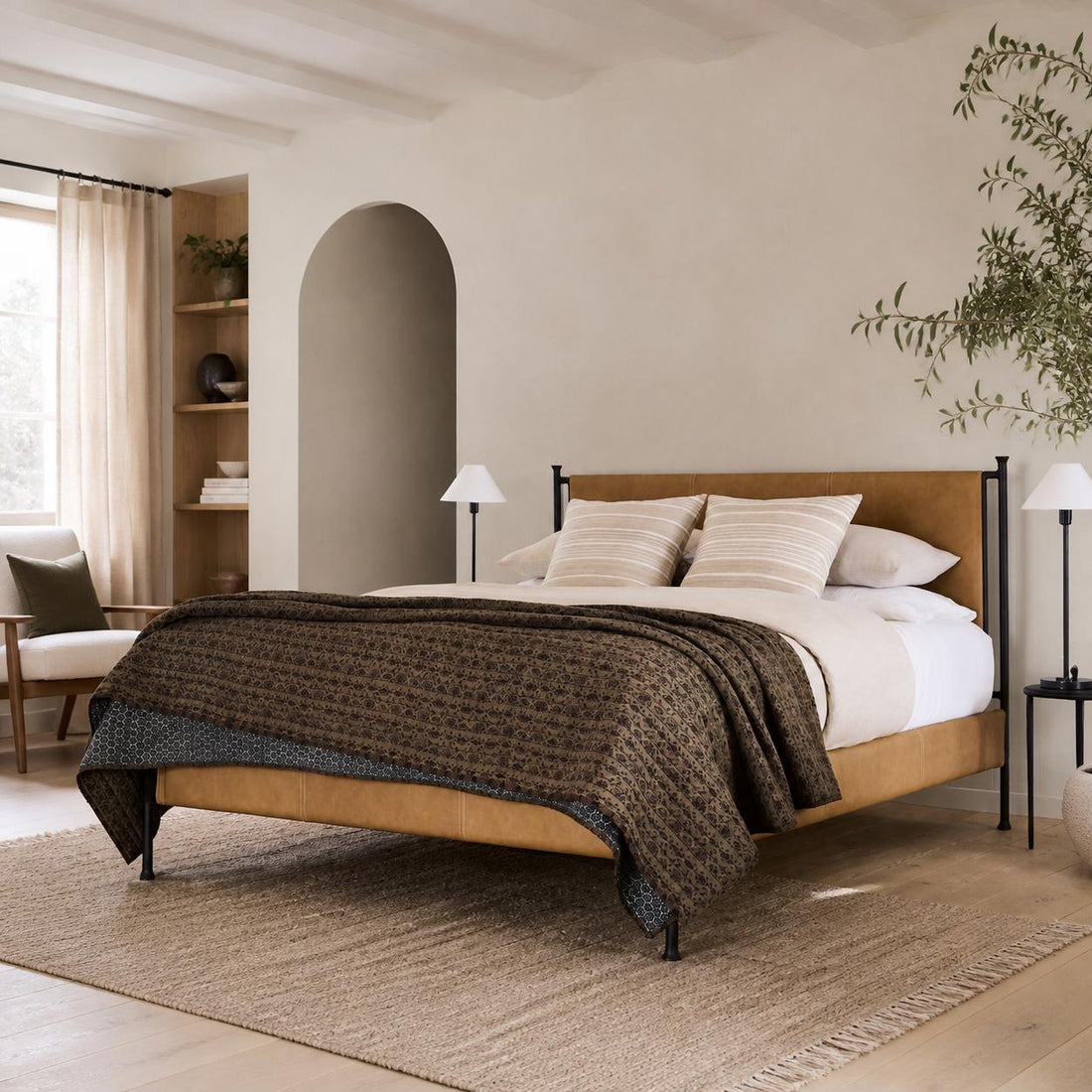 Diora Table & Floor Lamps - Linen Shade Modern Linear Style Sophisticated Accent