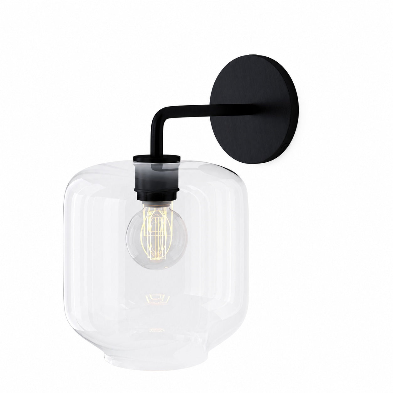 Lumivelle Pebble Sconce - Stylish Wall Light - Glass & Metal, Energy Efficient