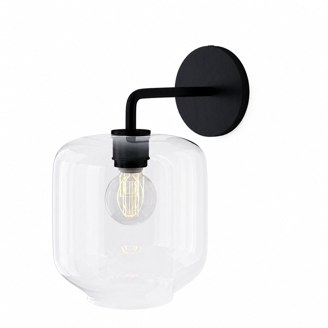 Lumivelle Pebble Sconce - Stylish Wall Light - Glass & Metal, Energy Efficient