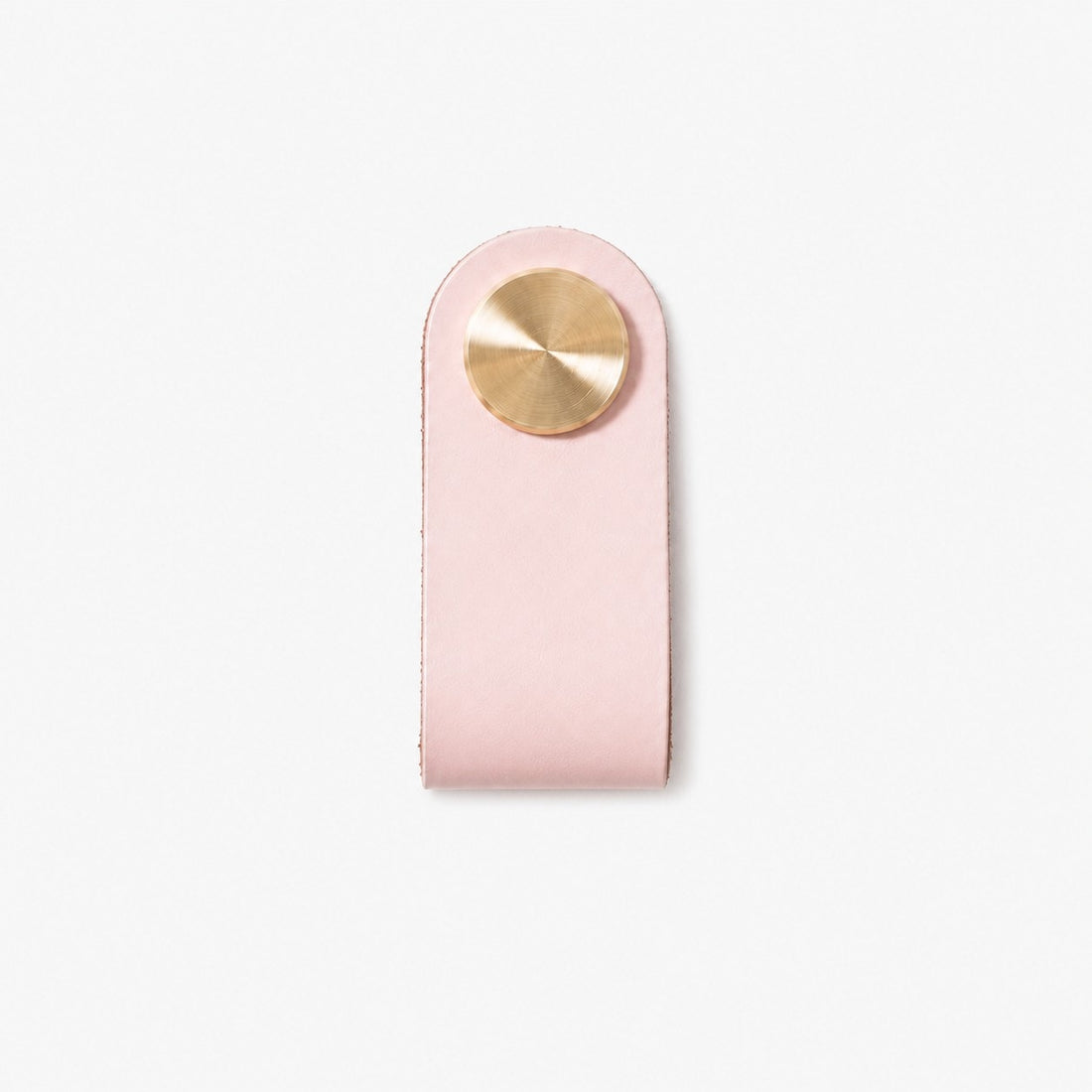 Cowhide leather and brass cabinet pull handle color and size option