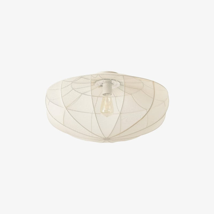 Lumifil Draped Mesh Ceiling Light – Boho Rustic Textured Shade Lamp for Living Room or Bedroom
