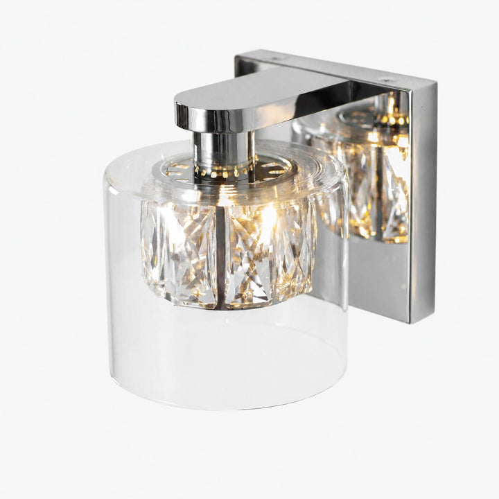 Glomara Sculpted Metal Wall Lamp – Transitional Sconce Ambient Lighting for Bedrooms and Entryways