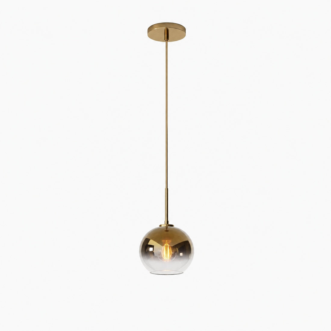 Selvion Sculptural Globe Pendant Light - Modern Glass Pendant Lamp - Sleek Design