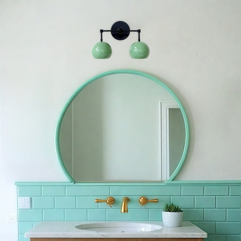 Spring Green Shades Loa Sconce - Double Bubble Pop Vanity Wall Light