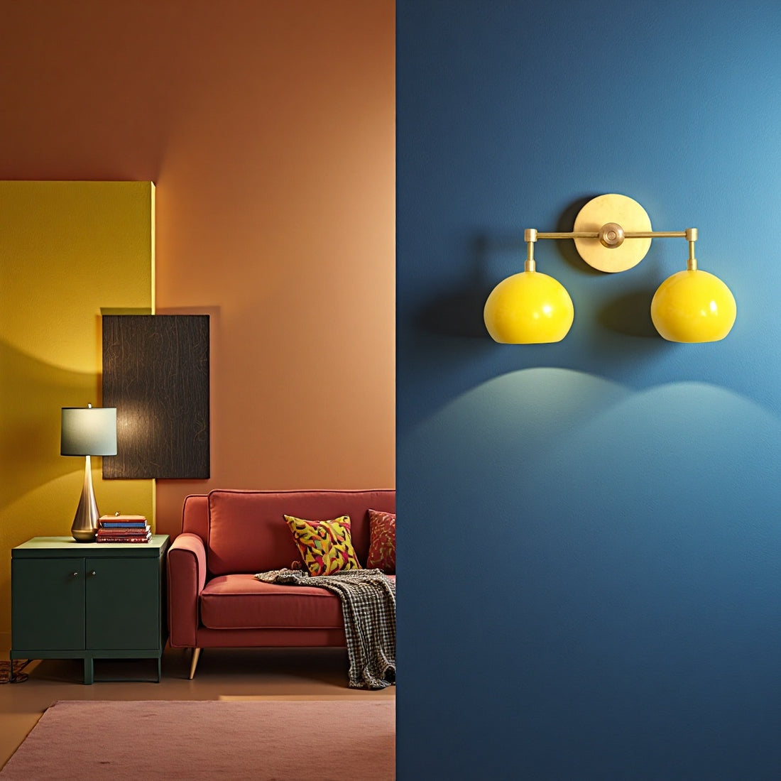 Sunshine Yellow Shades Loa Sconce - Bubble Pop Vanity Wall Light For Bedroom