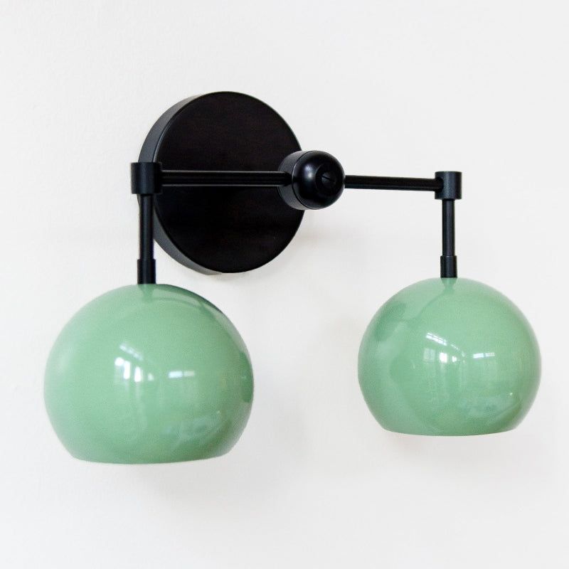 Spring Green Shades Sconce - Double Bubble Pop Vanity Wall Light