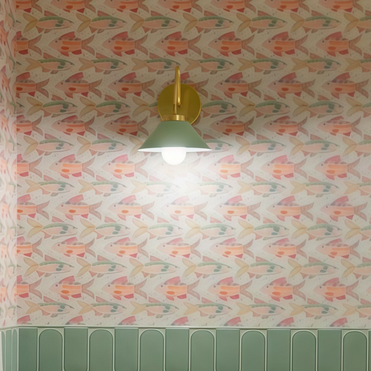 Curved Arm Wall Sconce - Accent Lighting For Bedroom & Hallway