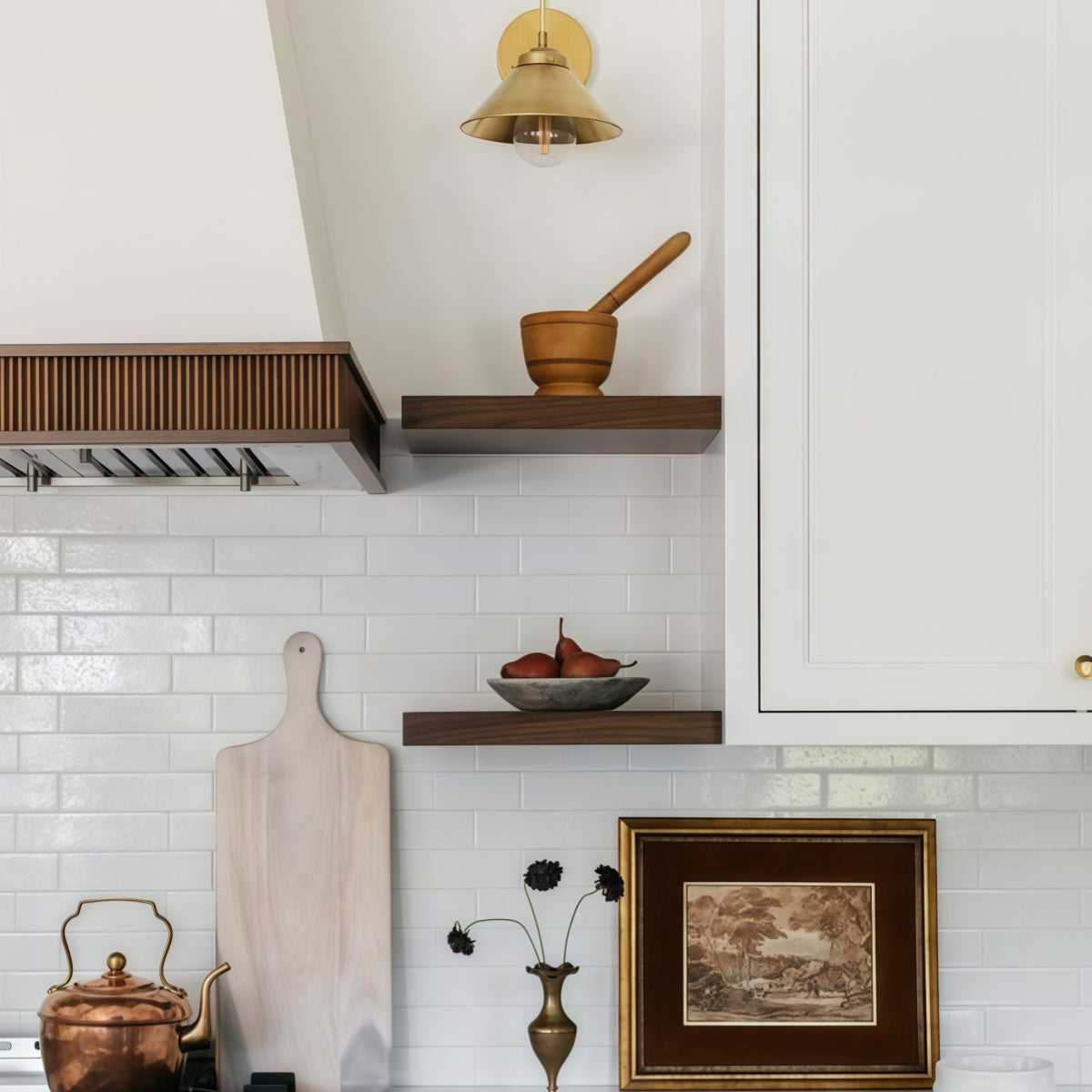 Curved Arm Wall Sconce - Accent Lighting For Bedroom & Hallway