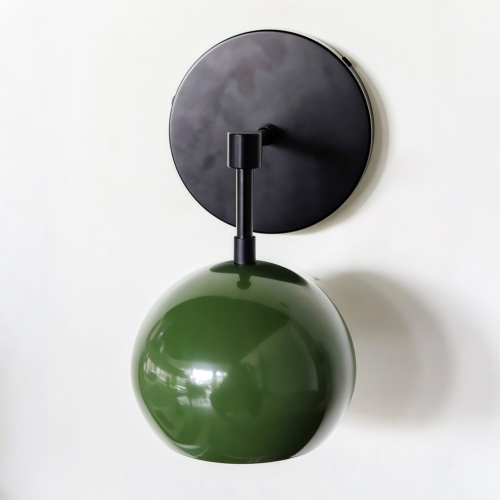 Olive Green Wall Sconce - Mid-Century Modern Accent Lighting