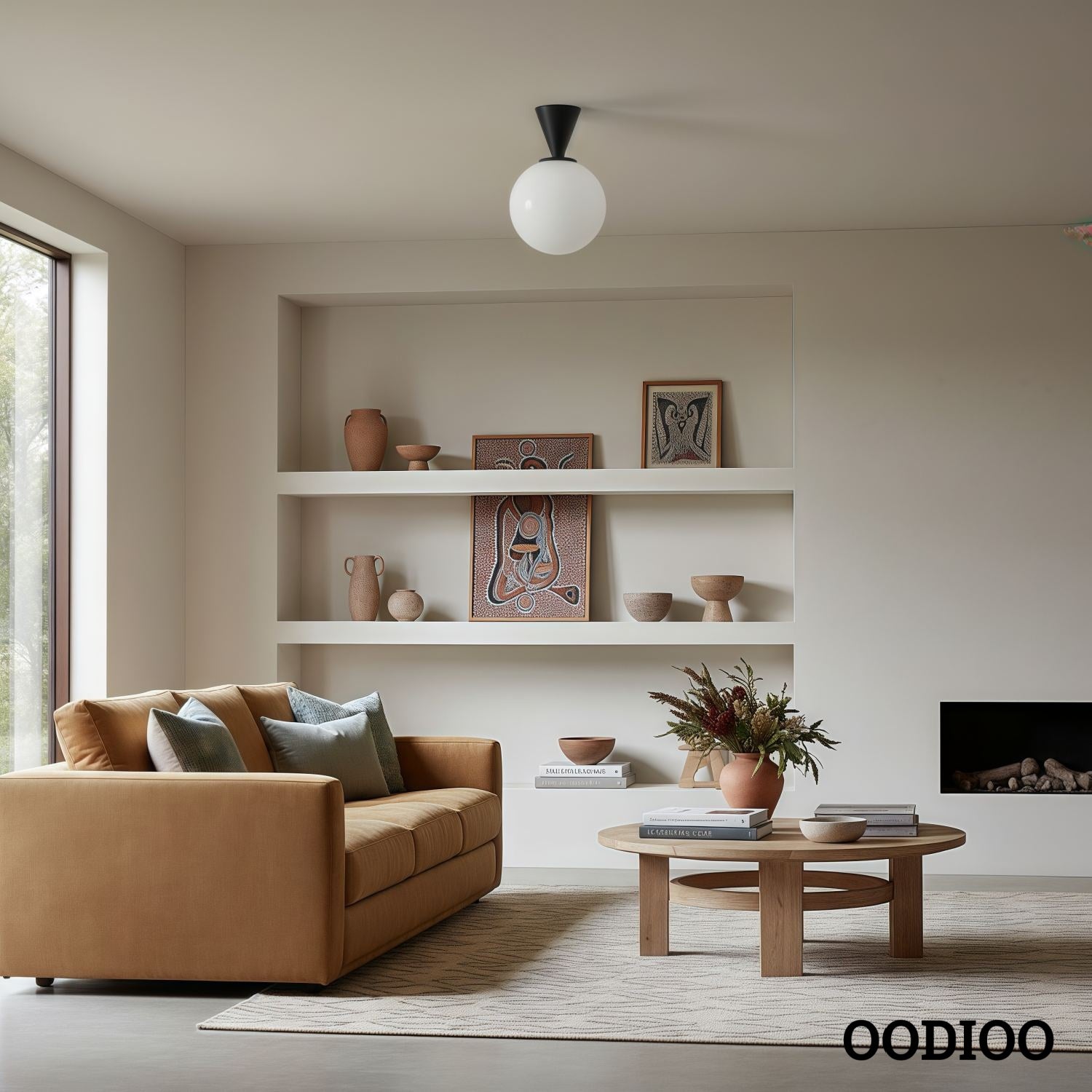 Ulvara Contemporary Round Ceiling Light – Sleek Flush Mount Fixture for Modern Interiors