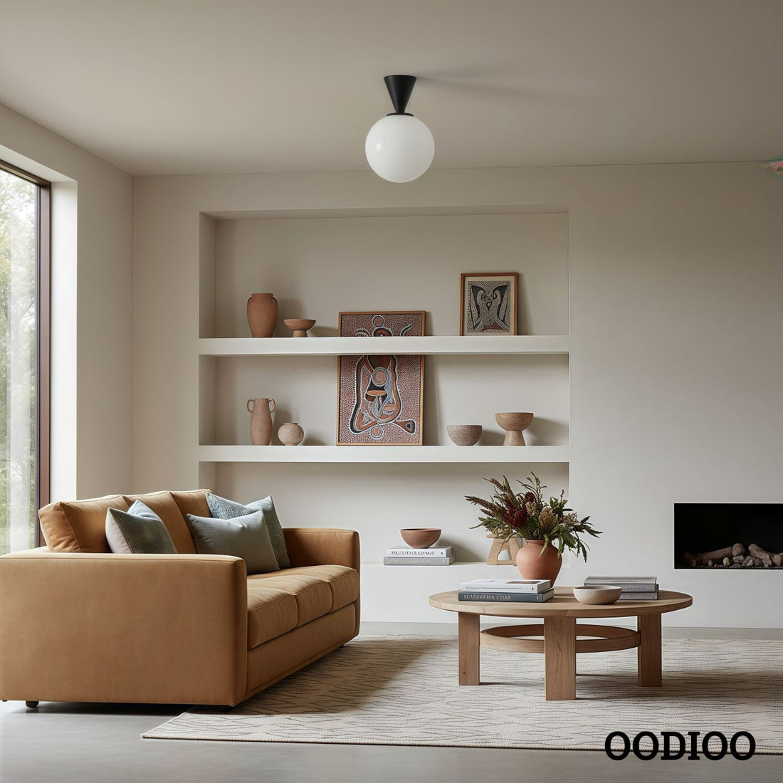 Ulvara Contemporary Round Ceiling Light – Sleek Flush Mount Fixture for Modern Interiors