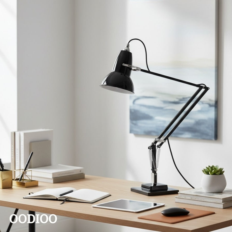 Original 1227 Vintage Metal Task Table Lamp with Adjustable Arm for Study Desk
