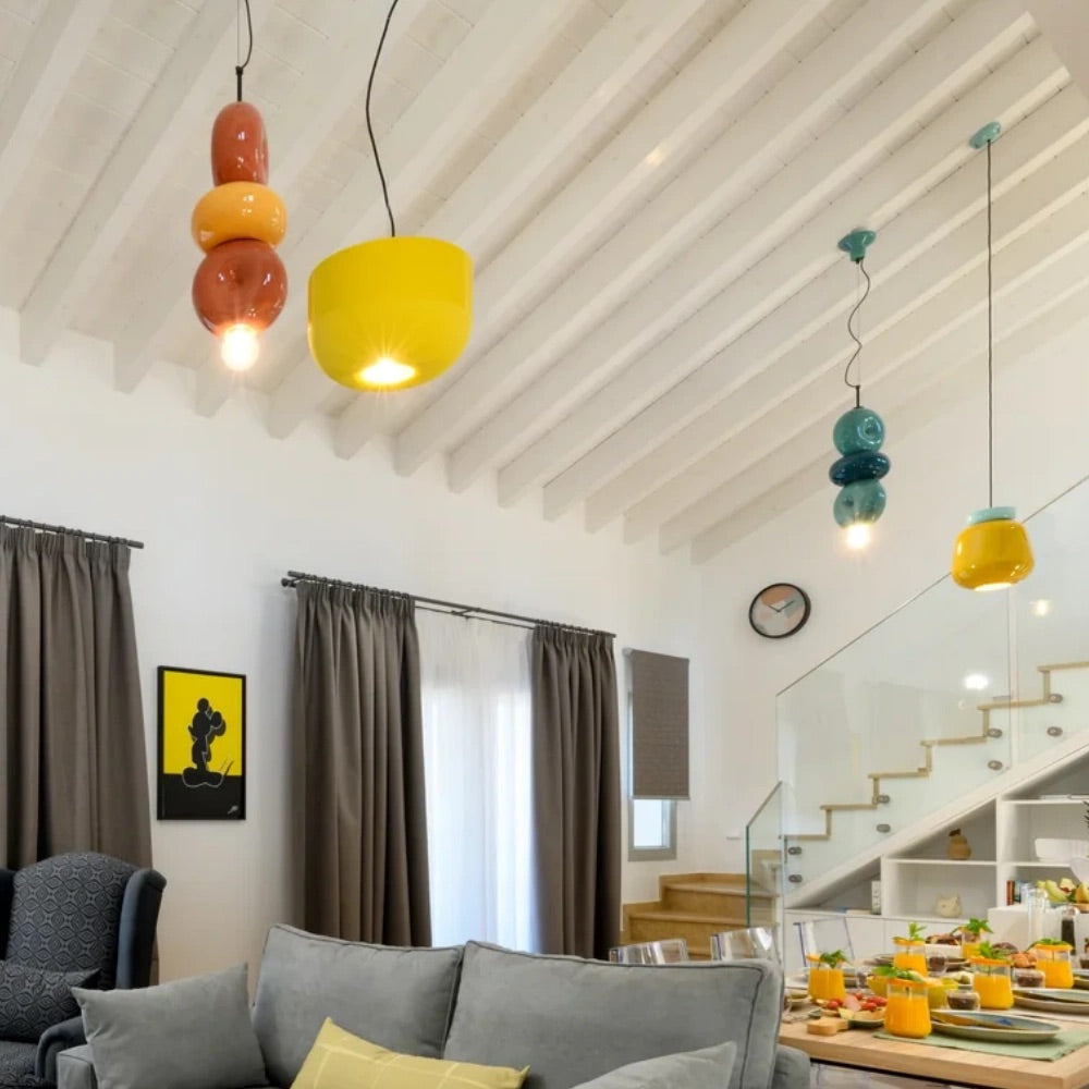 Minimalist Ceramic Hanging Light With Nature-Inspired Form