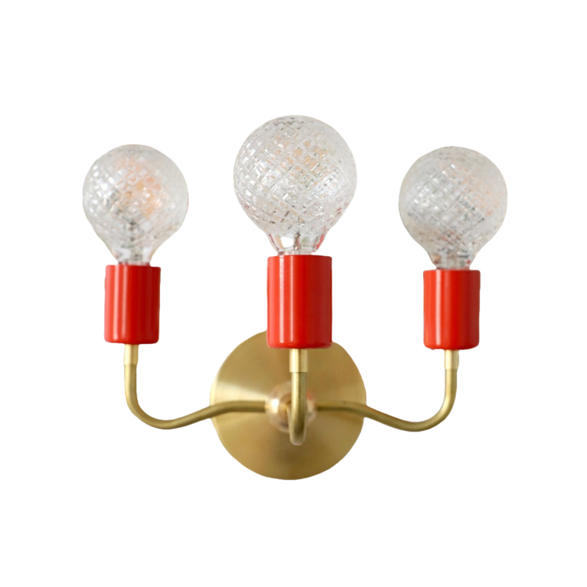 Vintage Style Elegant Three - Arm Metal Wall Sconce