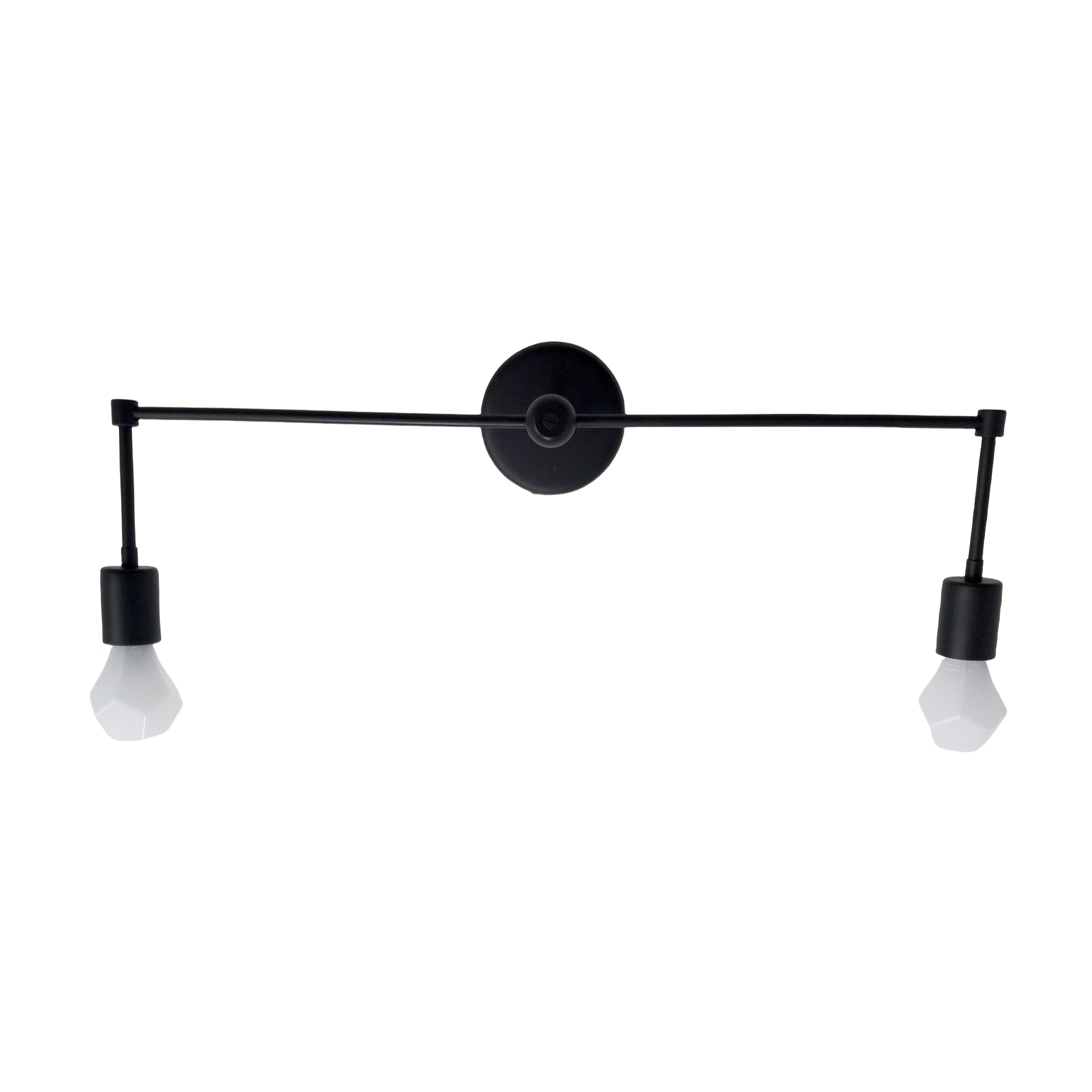 Modern Two Light Wall Sconce - Perfect Bedroom Or Hallway Light