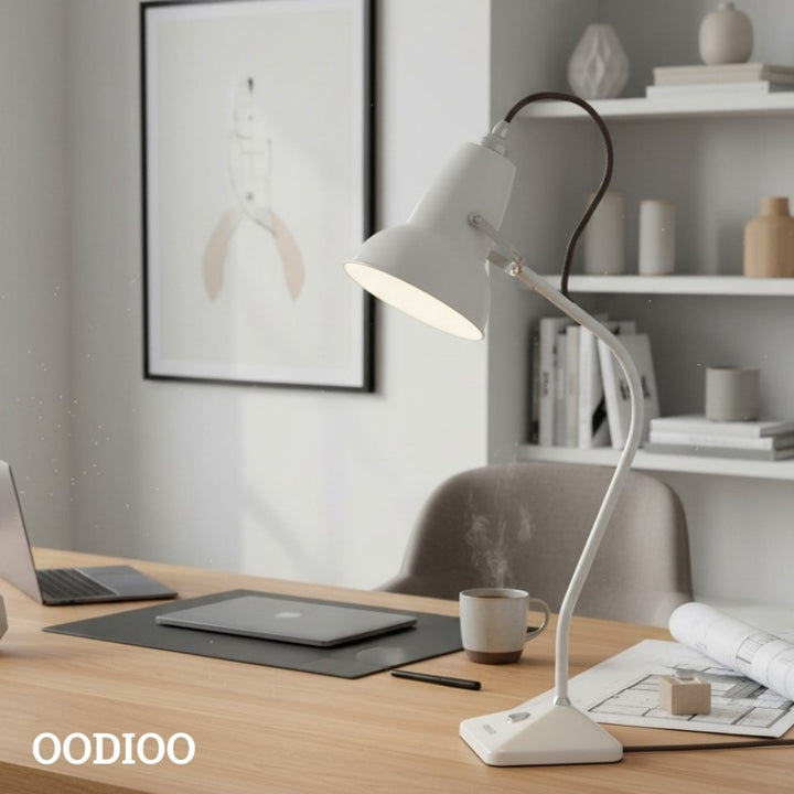 Original 1227 Vintage Style Compact Table Lamp with Metal Base for Home Accent