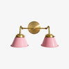 Modern Double Cone Brass Sconce - Accent Lighting For Bathroom & Hallway