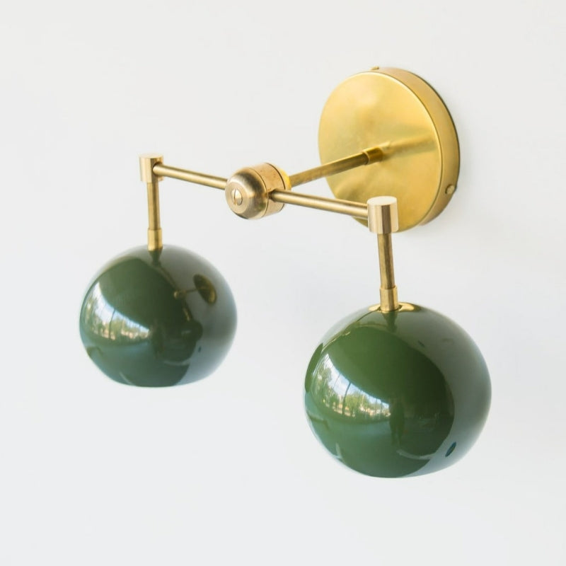 Spring Green Shades Loa Sconce - Double Bubble Pop Vanity Wall Light