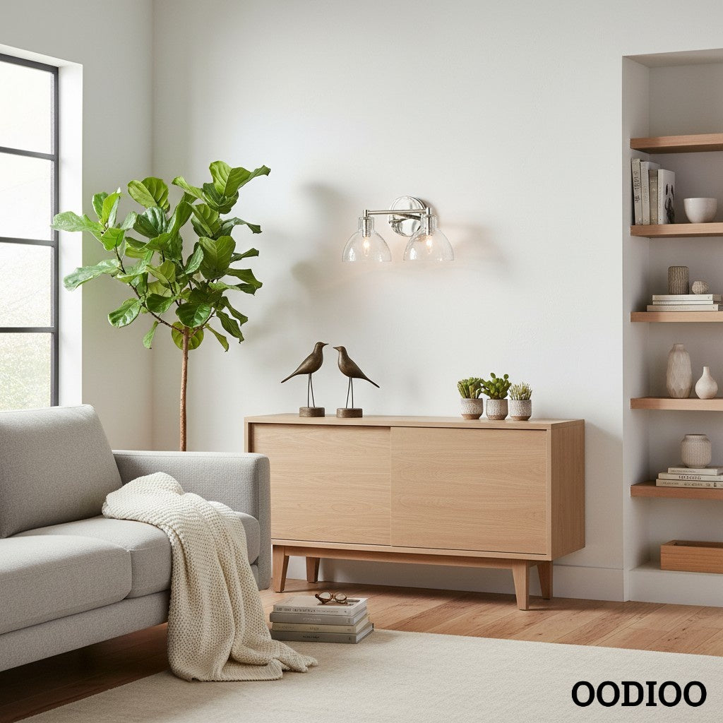 Glavira Modern Glass Globes Multi Heads Wall Sconce for Hallways and Bedrooms