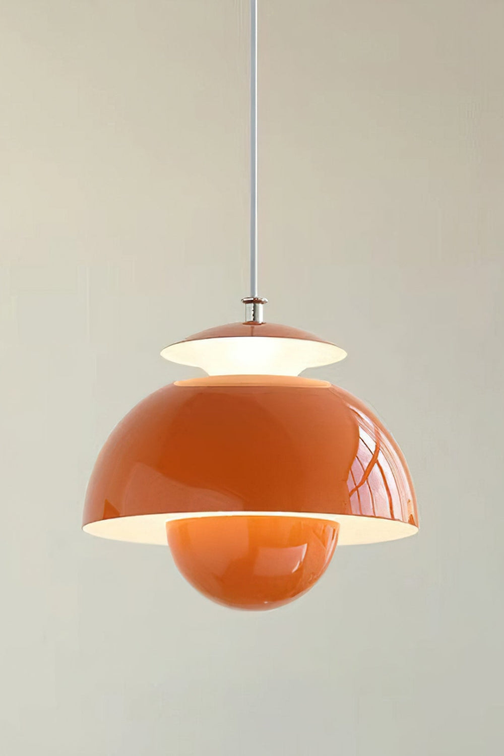 Nordic Metal Macaroon Flower Bud Shade LED Top Openable Pendant Light