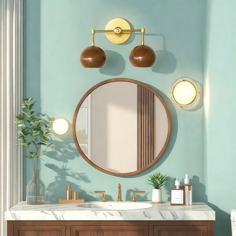 Terra Cotta Loa Sconce - Bubble Pop Vanity Bath Wall Light