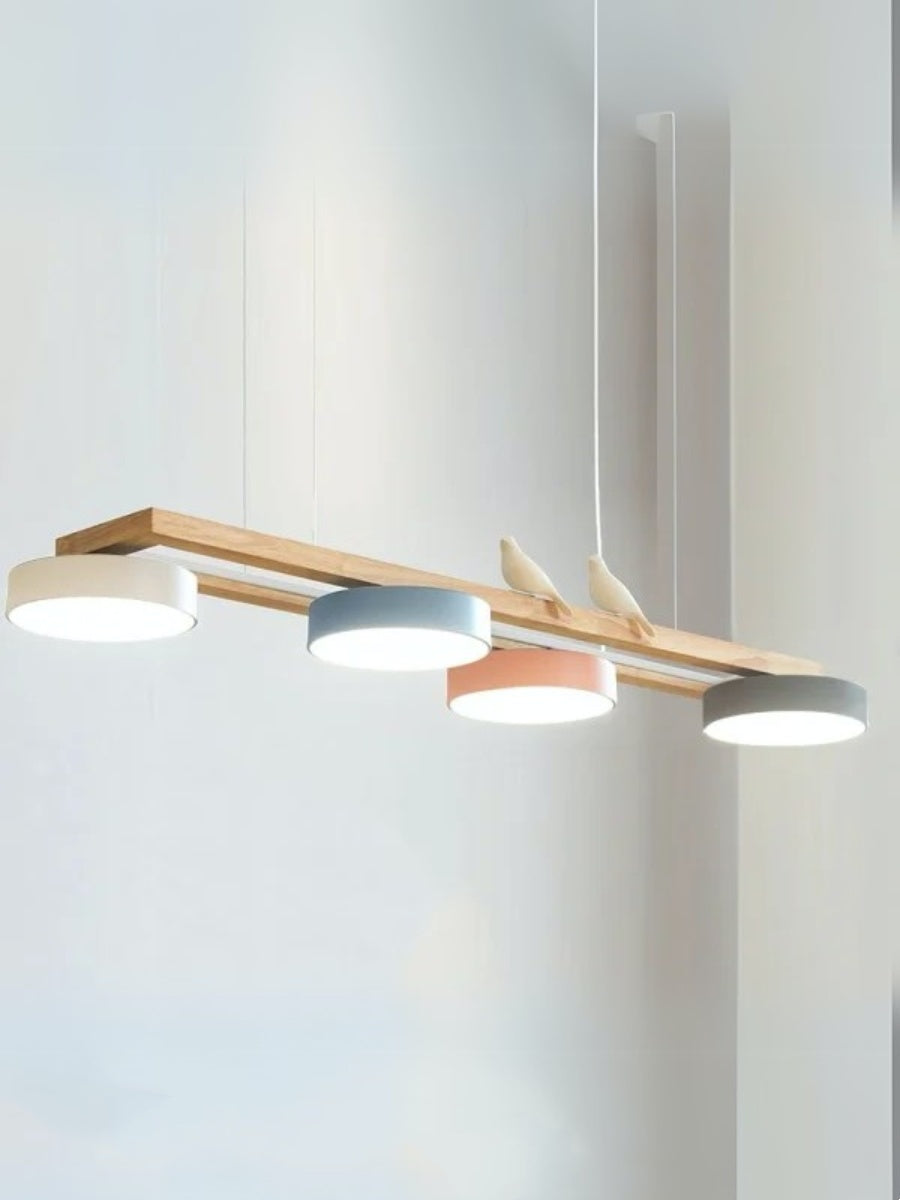 Modern Minimalist Bird 4-Light Pendant Light