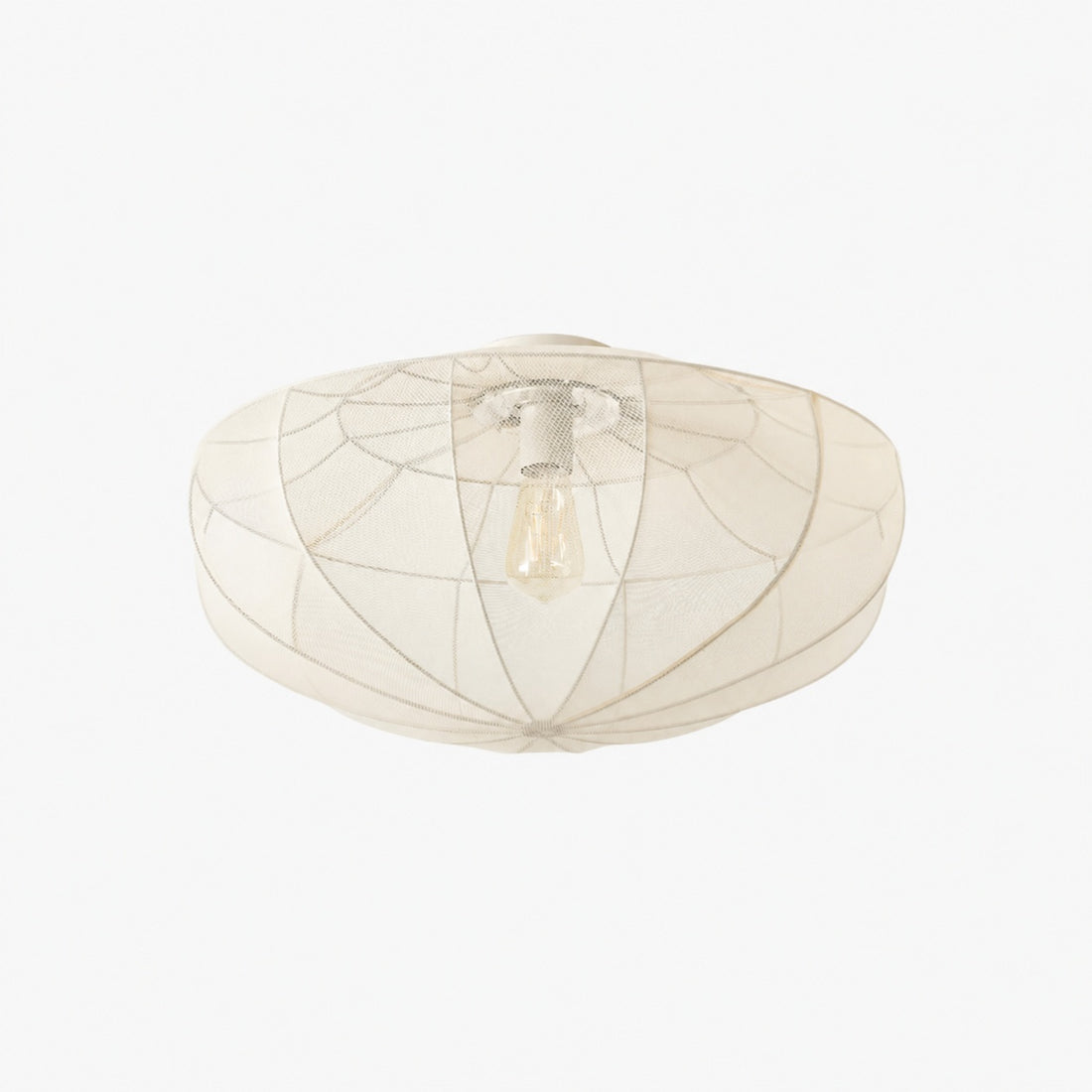 Lumifil Draped Mesh Ceiling Light – Boho Rustic Textured Shade Lamp for Living Room or Bedroom