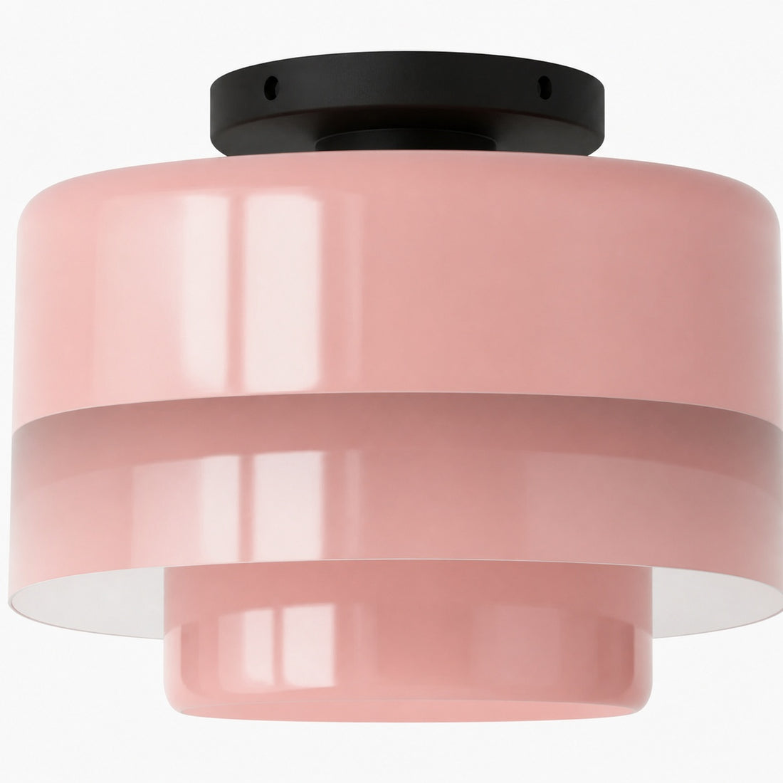 Veleora Bauhaus Three-Tier Colorful Round Macaron Ceiling Lamp - Modern Metal Design for Living Rooms