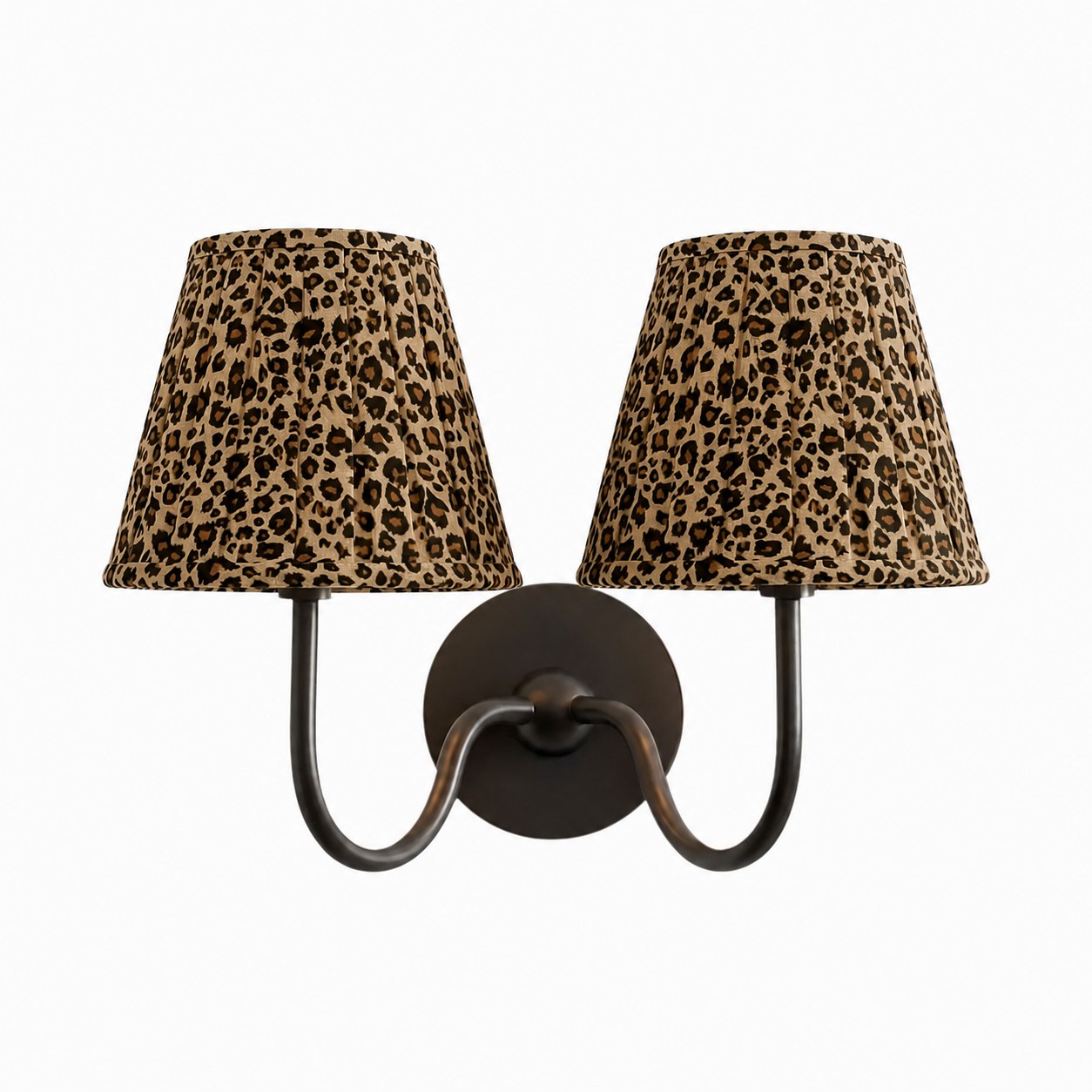 Luvora Vintage Pleated Shade Wall Lamp - Modern Brass Linen Wall Lighting