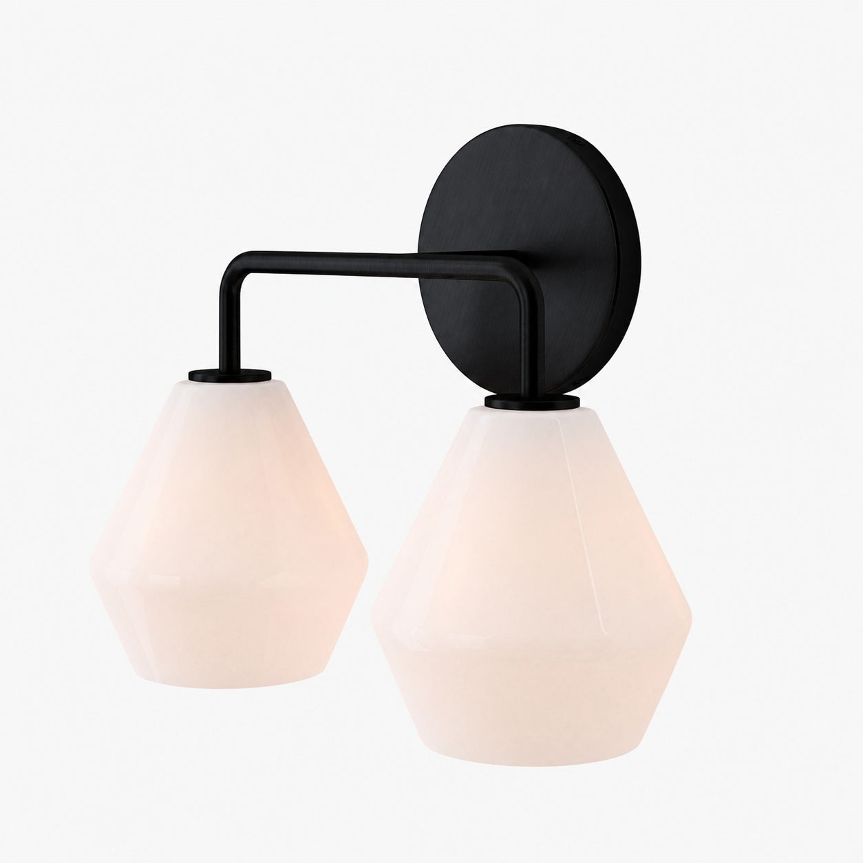 Merin Multi Head Dressing Table Wall Lamp - Metal And Glass Sculptural Lamp