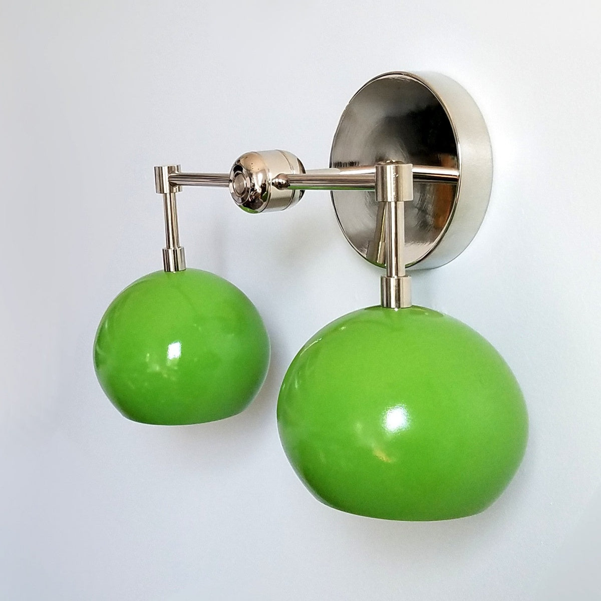 Spring Green Shades Sconce - Double Bubble Pop Vanity Wall Light