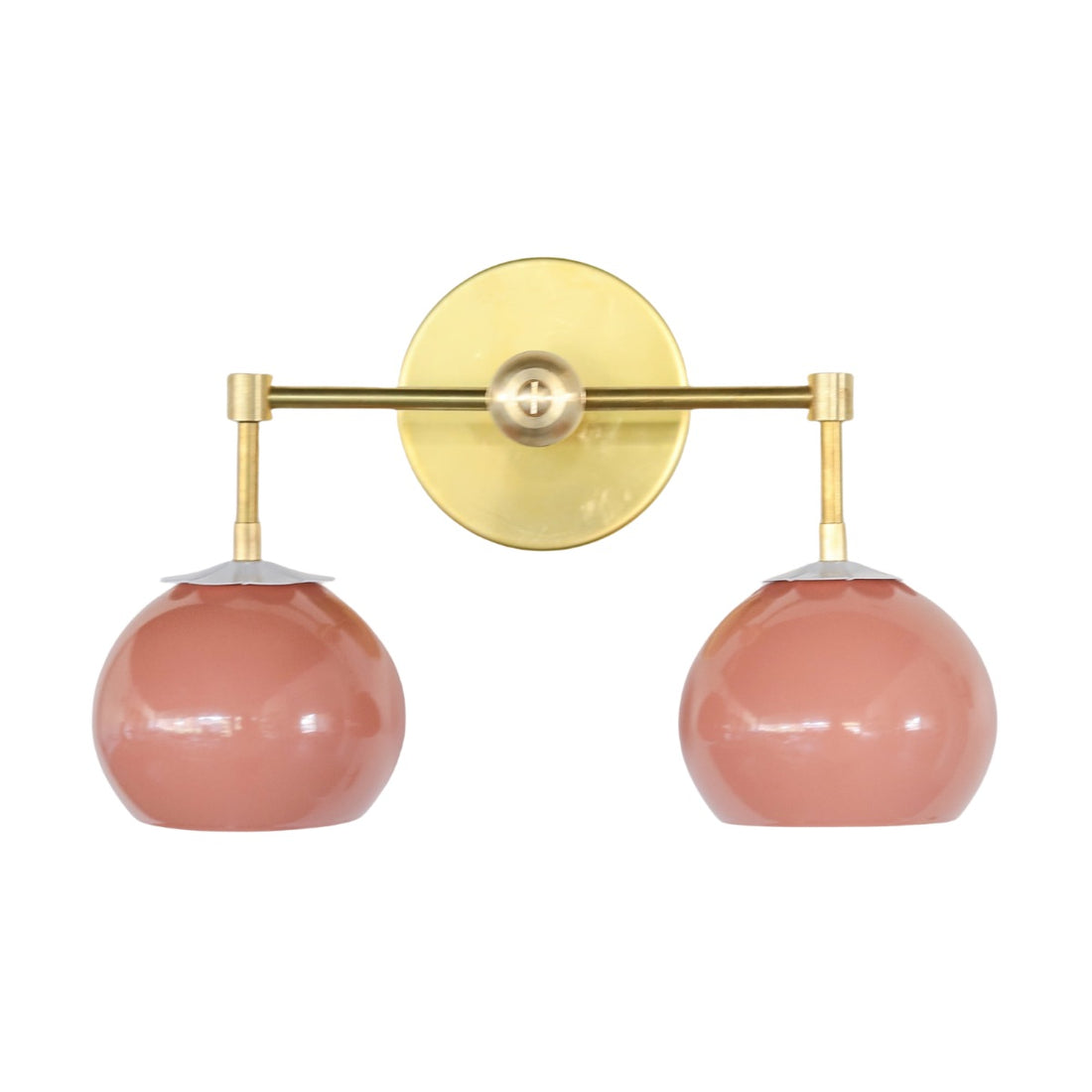 Daisy Loa Wall Sconce - Double Globe Bubble Metal Multicolor Bath Light