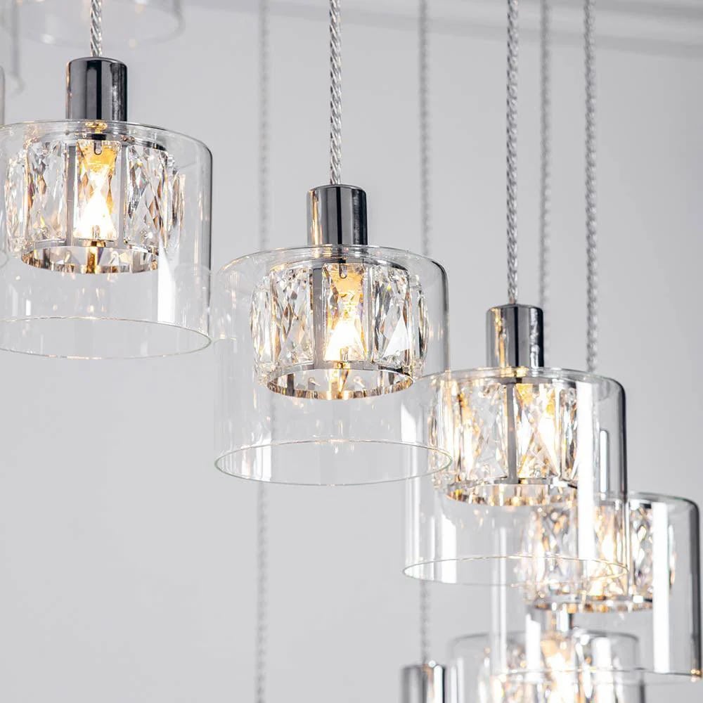 Glomara Sculpted Metal Pendant Lamp – Transitional Sconce Ambient Lighting for Bedrooms and Entryways