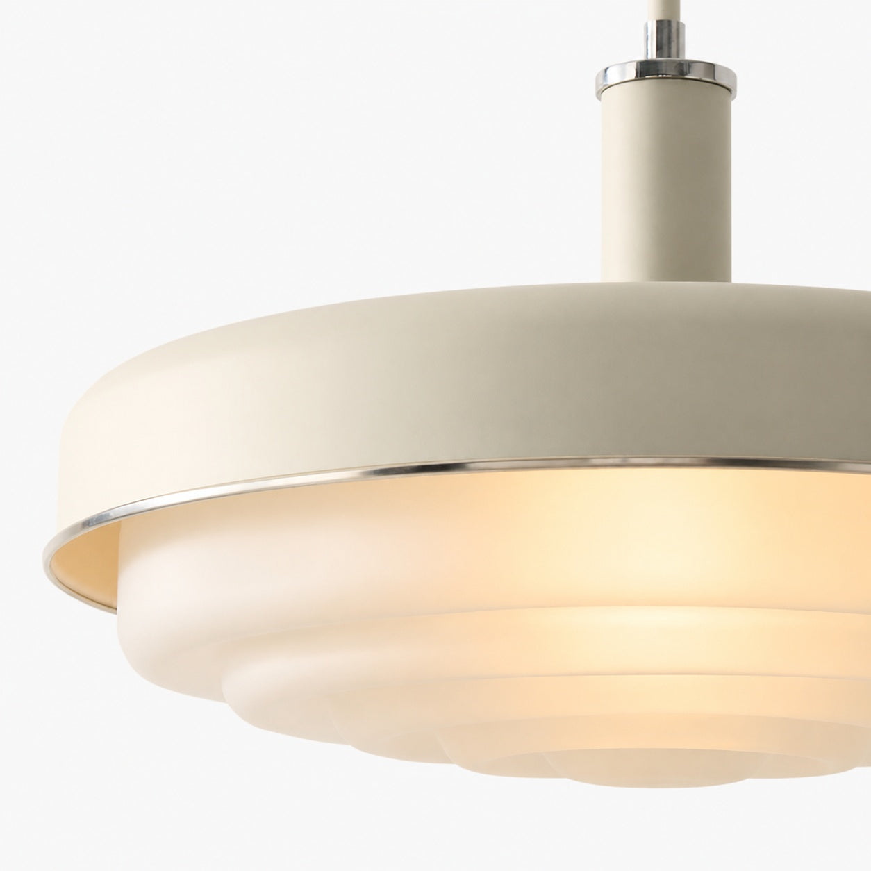 Rolvona Glass Pendant Light - Vintage Inspired Retro Style with Modern Elegance