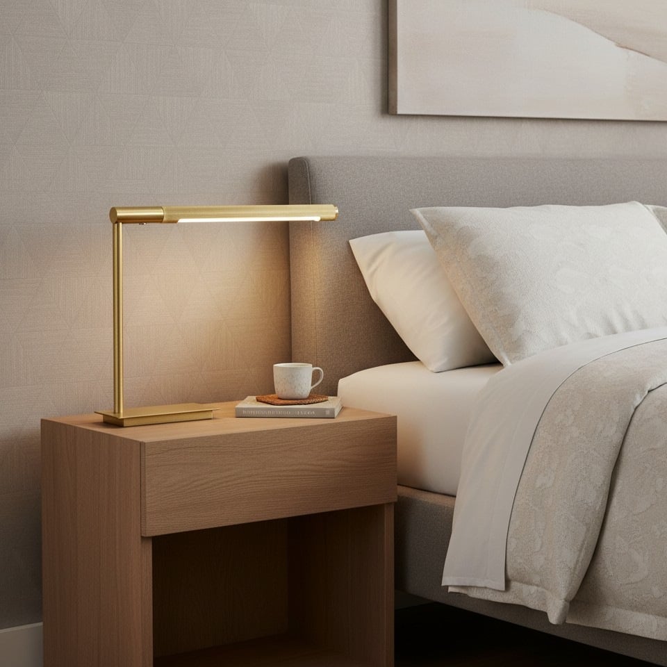 Zorv Task Table Lamp – Timeless Metal Table Lamp with Touch Switch for Study or Living Room