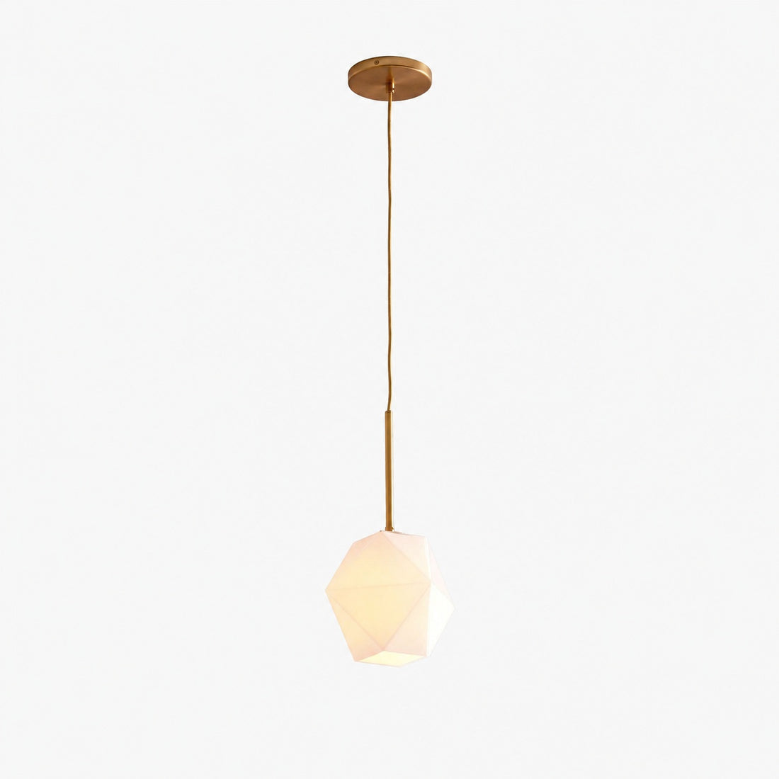 Talvior Faceted Pendant Light – Adjustable Glass Light Fixture